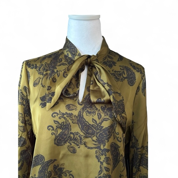 NEW Rafaella Black and Olive Patterned Wear blouse S, M, L, XL - Picture 2 of 5